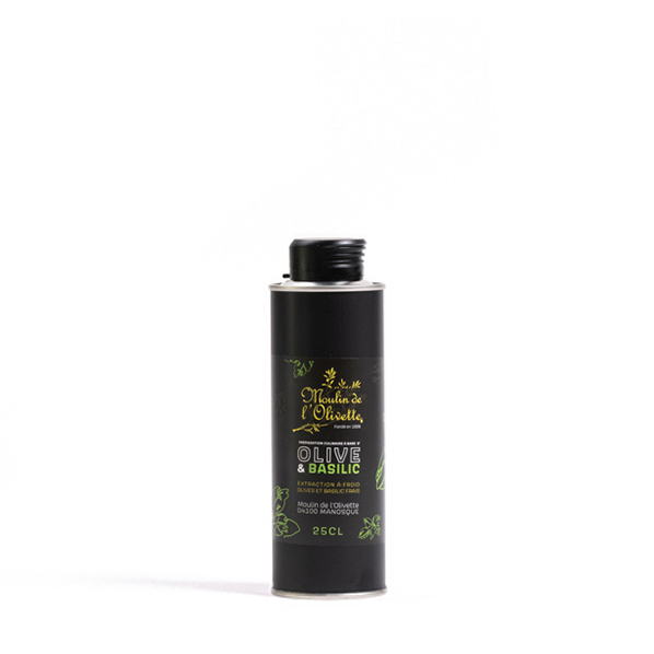 Huile d'olive aromatique Basilic 25CL