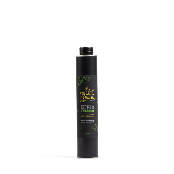 Huile d'olive aromatique Basilic 50CL