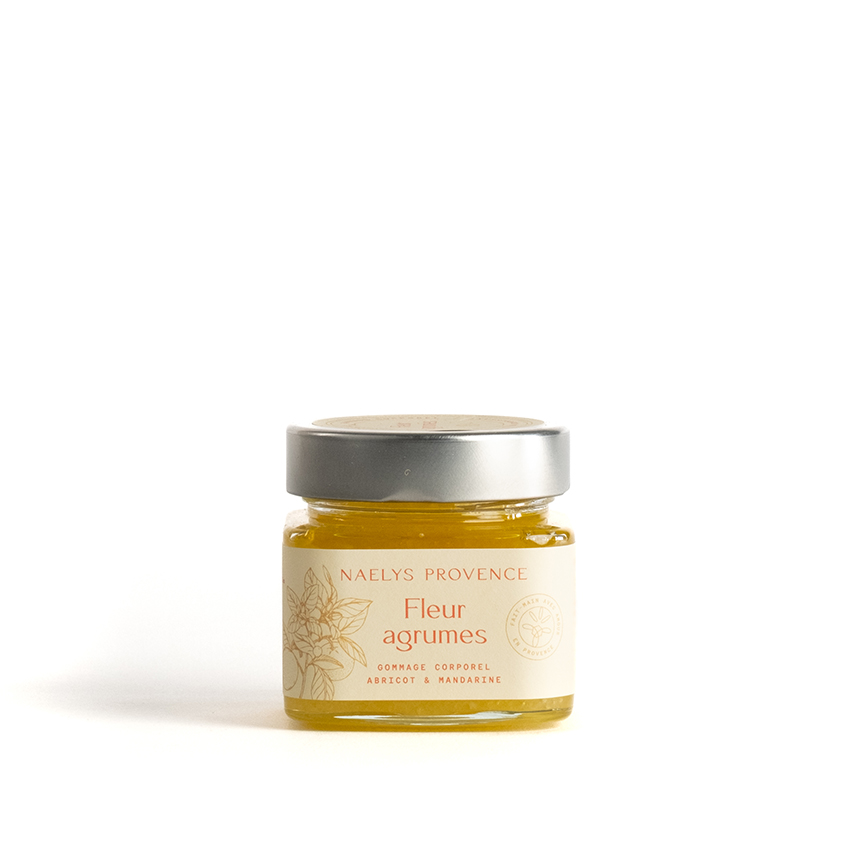 Gommage corporel fleur agrumes