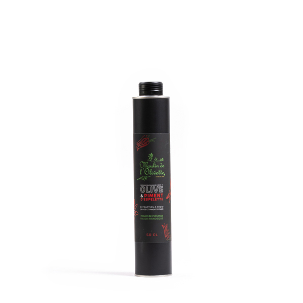 Huile d'olive aromatique Piment Espelette 50CL